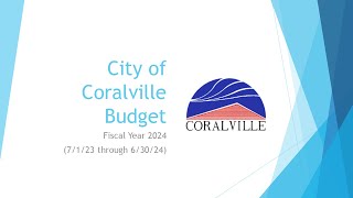 Fiscal Year 2024 Budget Presentation