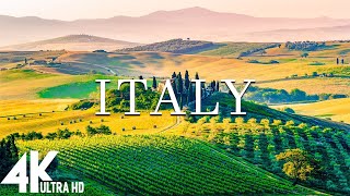 FLYING OVER ITALY (4K UHD)  Relaxing Music Along With Beautiful Nature Videos  4K Video Ultra HD