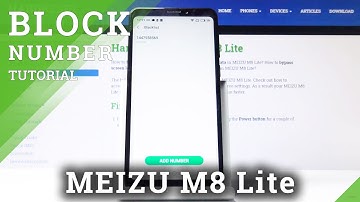 How to Block Number in MEIZU M8 Lite - Create Blacklist