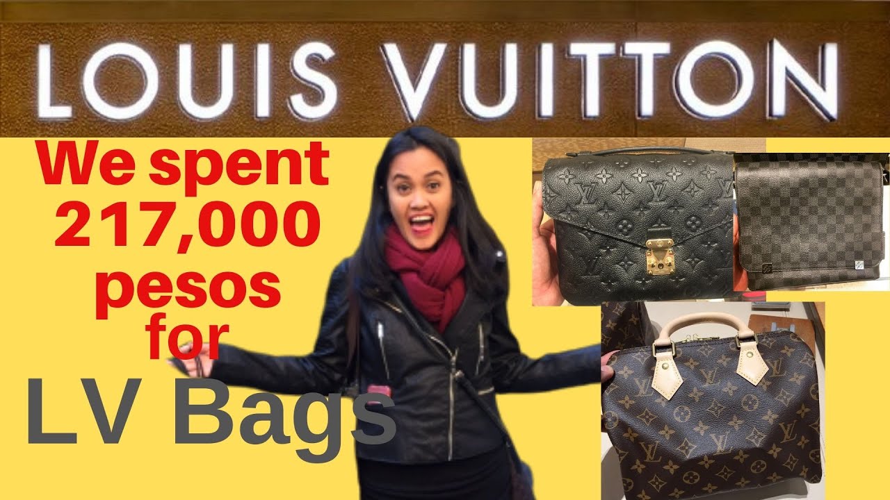 We spent 217,000 pesos for a LOUIS VUITTON Bags - YouTube