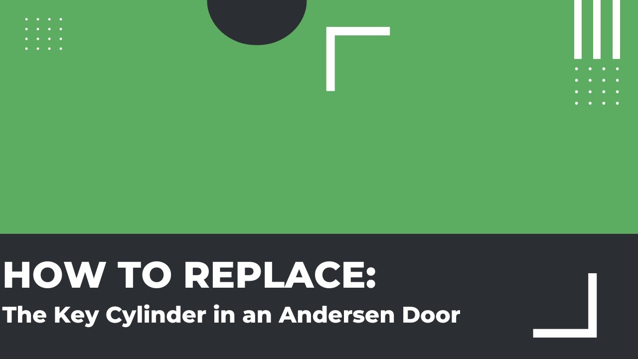How do you use cylinder replacement to make front and back door keys match?