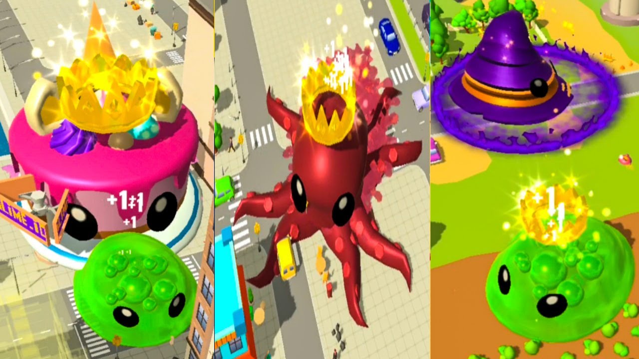 Jadi Slime Kue Ulang Tahun Di Kejar Slime Babii Makan Slime Sushi 😝🤪 Slime io @Ebi Gamespot