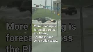 Flooding in Corsicana, Texas