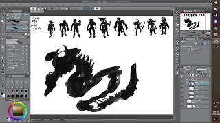 Concept Art 1- Silhouettes and Planning
