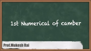 1st Numerical of Camber - Highway Geometric Design - GATE Transportation Engineering