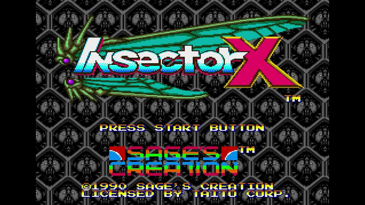 インセクターX Insector X (インセクターX). [Mega Drive]. 1CC. No Death. HARD