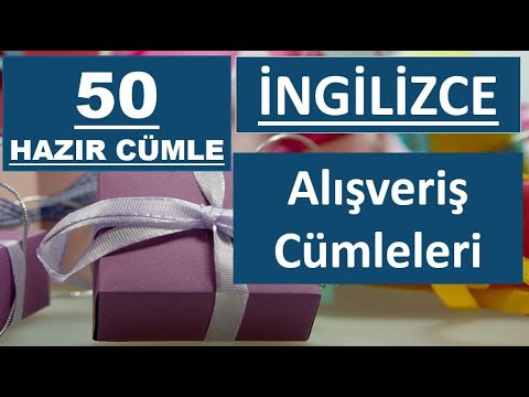 İngilizce Alışveriş Diyalogları