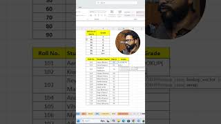 Calculate Student Grades in Excel Using LOOKUP Formula 🎓🔥 #Shorts