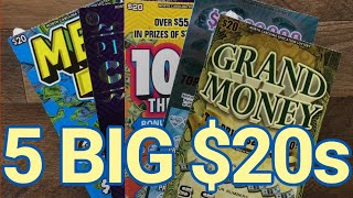 Scratching five of NC&#39;s BIG $20 tickets, can we pull off a BIG win?