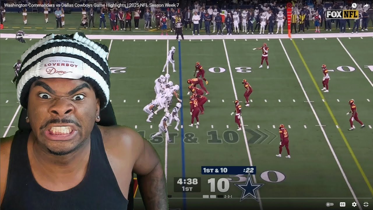 Ненавистник «Ковбоев» отреагировал на лучшие моменты матча «Командерс» против «Даллас Ковбоев» | ...
