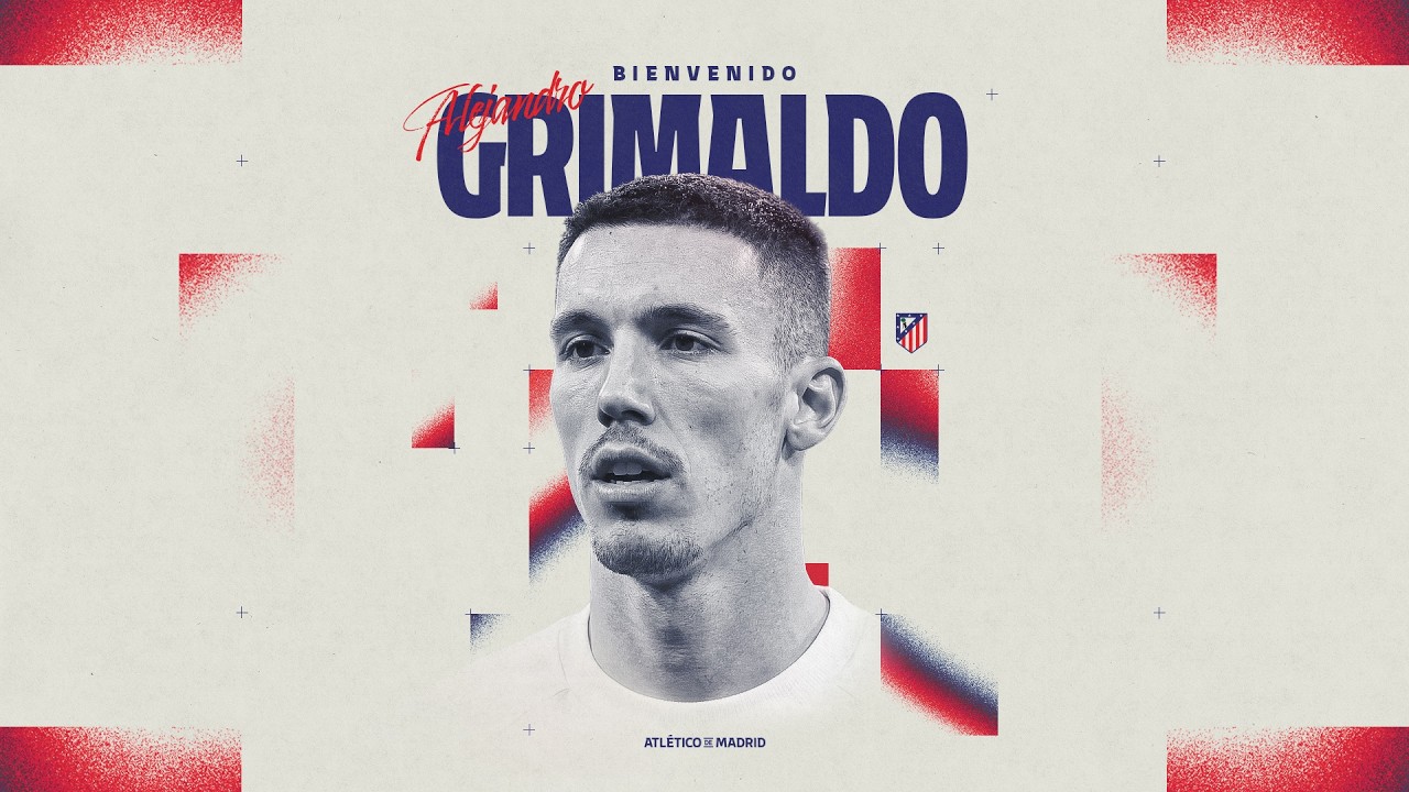 Presentación de Alejandro Grimaldo como nuevo jugador del Atlético de Madrid