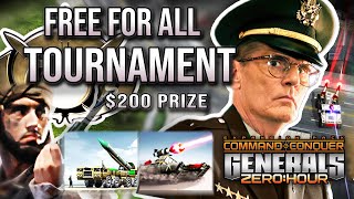 Playing in a $200 Free For All Tournament | C&C Generals Zero Hour