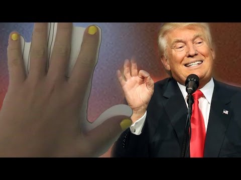 People Test Their Hand Size Against Donald Trump's