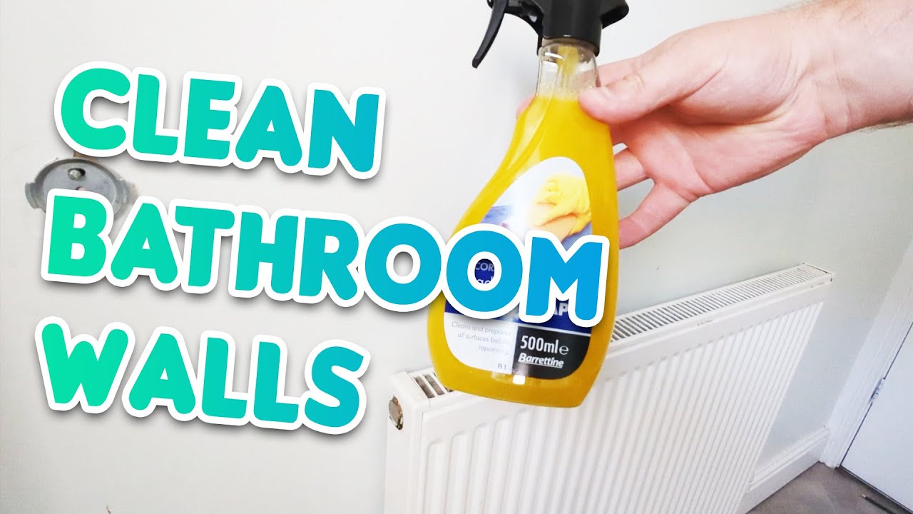 How To Clean Bathroom Walls Before Painting YouTube
