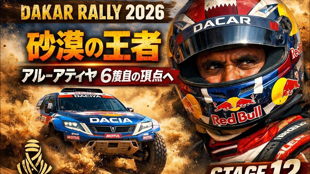 🚀🏆【衝撃速報】アル-アティヤ、ステージ12制覇でダカール6度目の栄冠に大接近‼️🔥砂漠の王者ここにあり