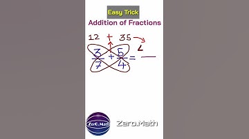 How to add Fractions #shorts #addition #fraction #division #youtubeshorts
