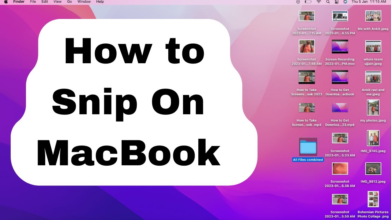 How to Snip On MacBook Use Snipping Tools YouTube