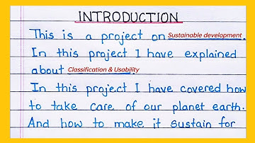 How To make an Introduction page For Your School Project File - In Under 5 Minutes!"