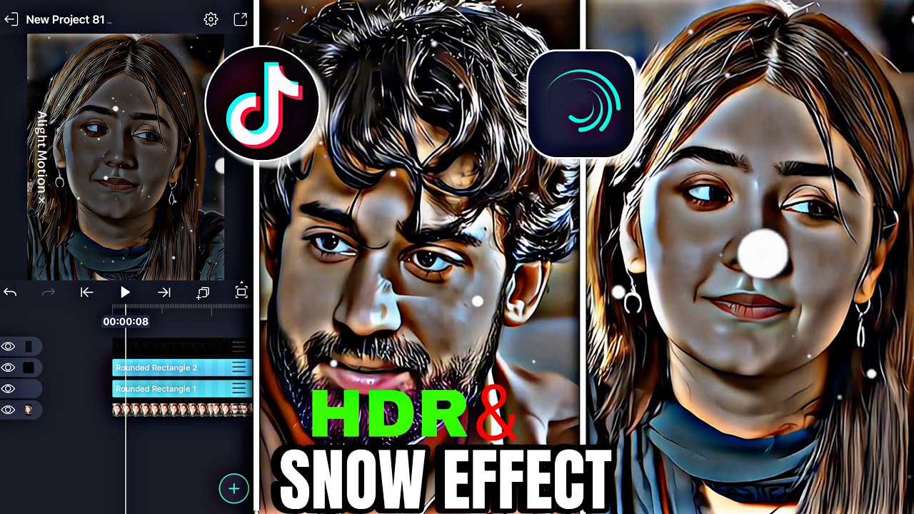 New Alight Motion HDR & Snow White Effect in alightmotion Tutorial