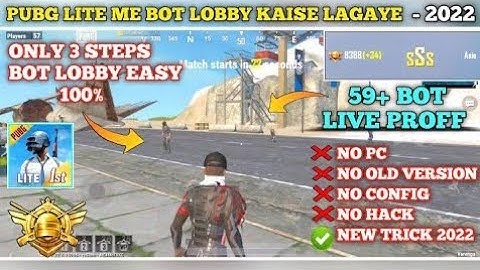 Pubg Lite Me Bot Lobby Kaise Lagaye 2022 | How To Play Bot Lobby In Pubg Mobile Lite 0.22.1