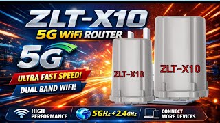 ZLT X10 5G Wi‑Fi Router Full Review | Speed Test l Antenna Power & User Capacity 🇵🇰 