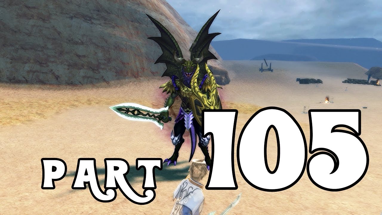 Tales of Zestiria OPTIONAL Glaivend Basin BOSS DRAGON WARLOCK Part 105