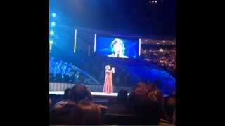SB audience snips from Osteen  &quot;I Can Only Imagine&quot;  (18 Oct 14)