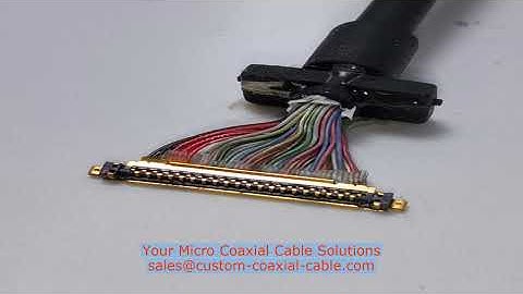 AWG 46 micro coax for AR VR headsets IPEX 20847-020T 45 ohm micro coax Sweden factory Vacuum Insulat