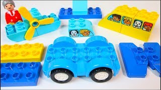 Duplo Airplane and Bus Stop Motion | Building Blocks Toys for Children