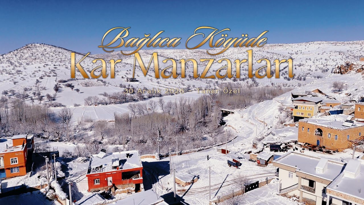 Mardin Bağlıca Köyü Kış Manzaraları | Drone Çekimi