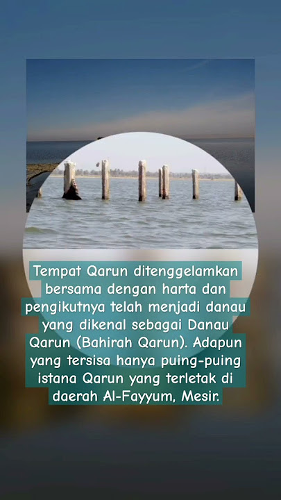 Tempat ditenggelamkan harta Qarun #shorts