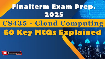 CS435 Final Term Exam Prep 2025 | Cloud Computing 60 Important MCQs | Last Minute Prep & Refresher