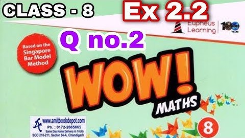 Class 8Ex 2.2 Q No.2 #Wow Maths Book Solutions Ex 2 Exponent Amd power Cbse/Icse by #Vishu_Sir
