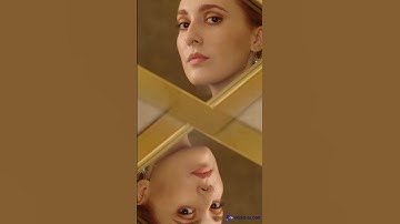 Thumbnail of MOCKUP PI009 T shirt Video of a Woman looking at herself in a mirror