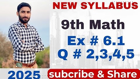 9Th Class Math New Book 2025 Exercise 6.1 || PCTB || Introduction of Trigonometry