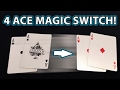 4 ACE Magic Card Trick Switch YOU CAN DO! REVEALED!