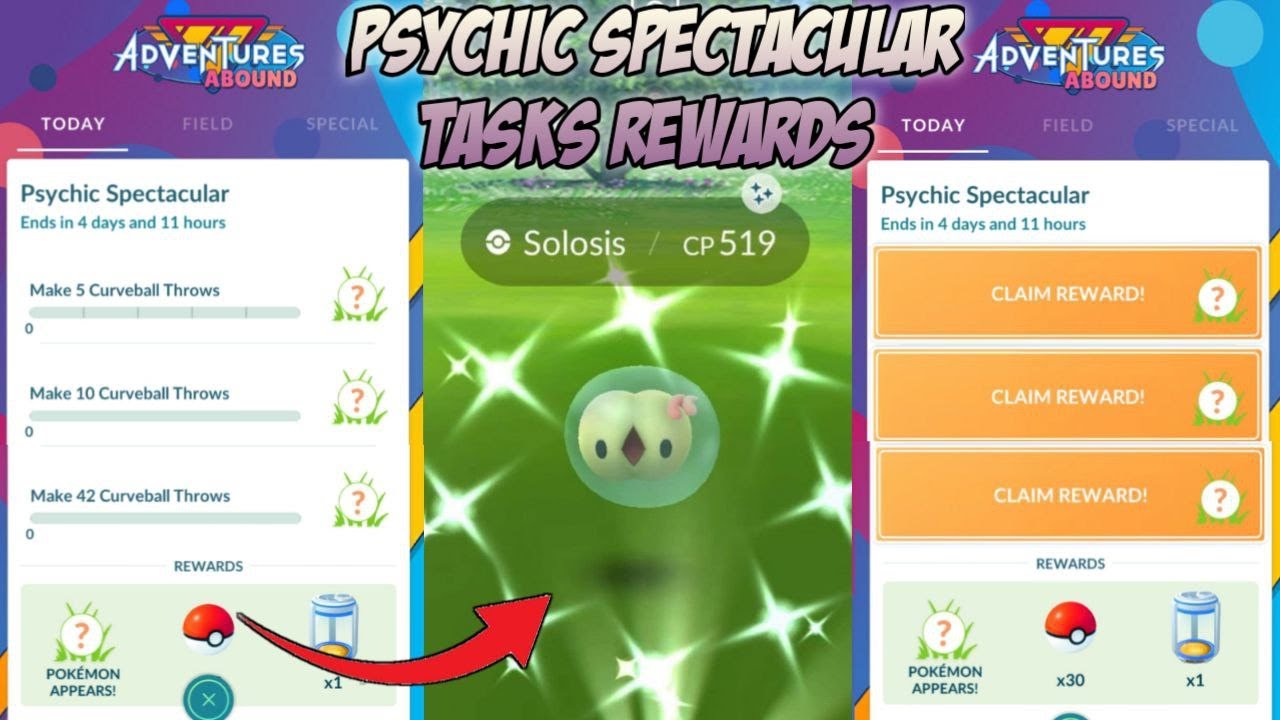 Pokémon GO: Psychic Spectacular - Guia do Desafio de Coleção