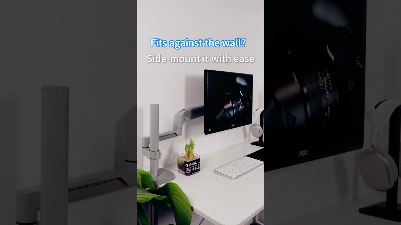 🎯 Maximize Your Small Space!A single-arm monitor stand is the perfect solution🖥️