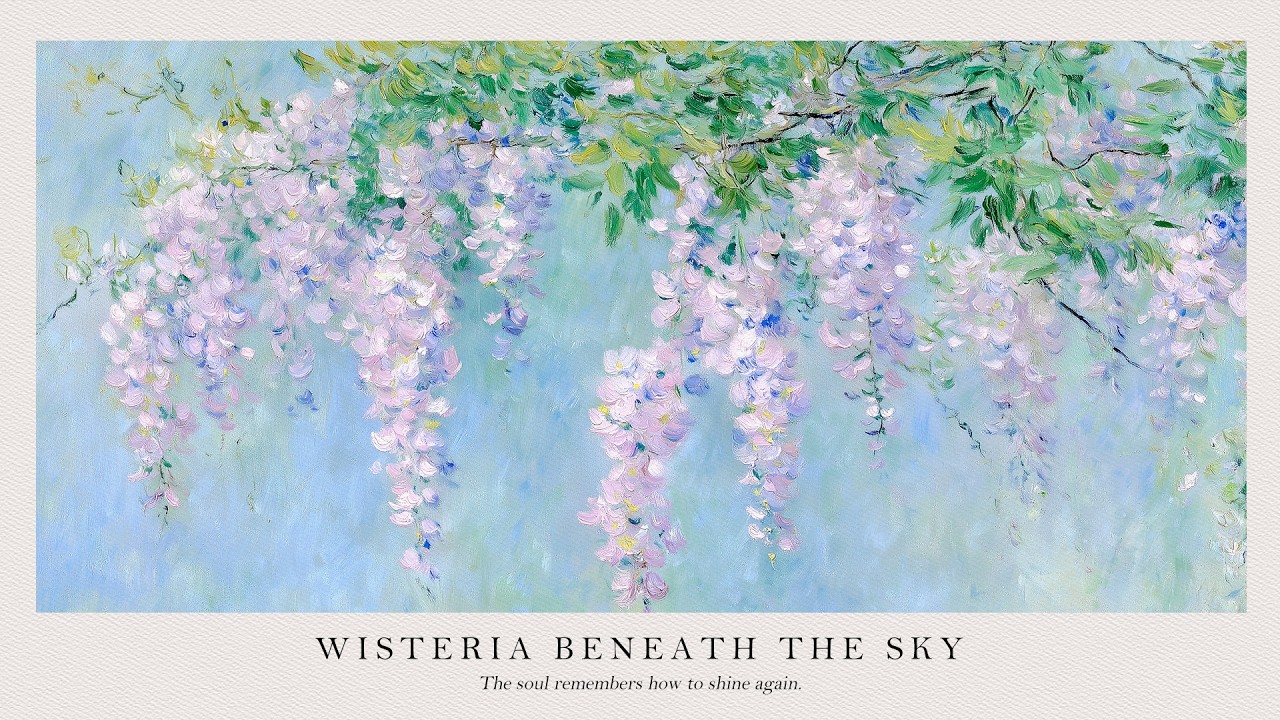 Wisteria Beneath the Sky 🌸 Relaxing Piano Music for Peaceful Nights & Deep Focus