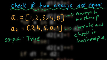 15.Check if two arrays are equal or not | Hashing | Python | GFG | Must Do Coding Questions
