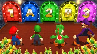 Мульт Mario Party Series Minigames Luigi Vs Rosalina Vs Waluigi Vs Mario Master Difficulty