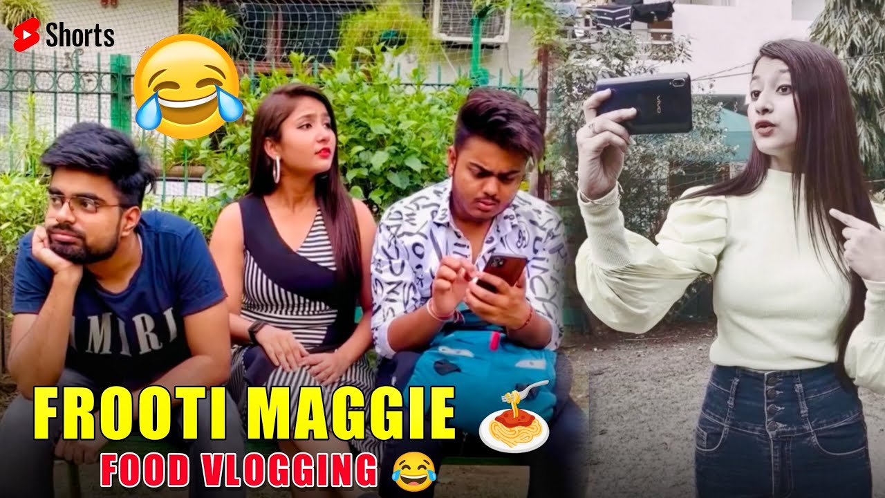 Frooti Maggi 🍝 Food Vlogging 😂 #dushyantkukreja #shorts