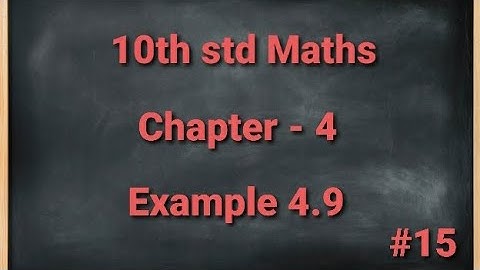 TN 10th std Mathematics Chapter 4 Geometry Example 4.9