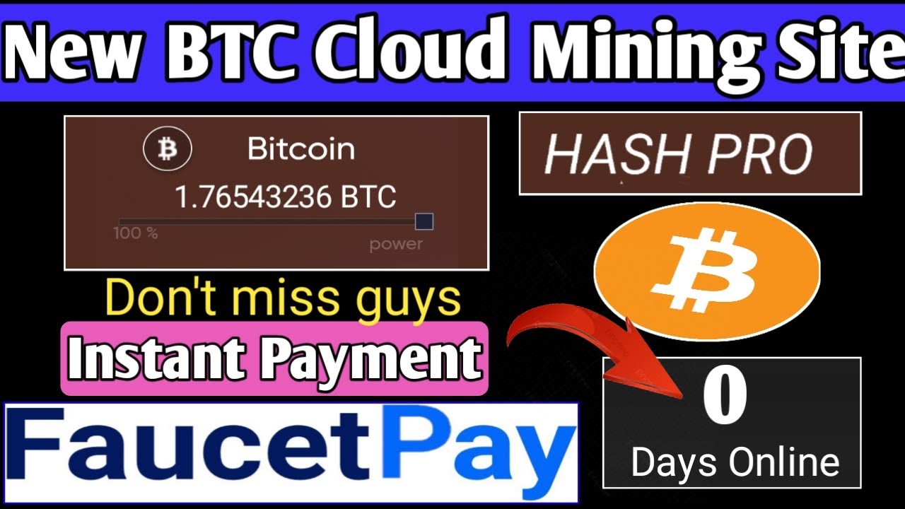 New Bitcoin Cloud Mining Site || SingUp Bonus 120 || Per Referral 2 GH/s || Without Investment🤑