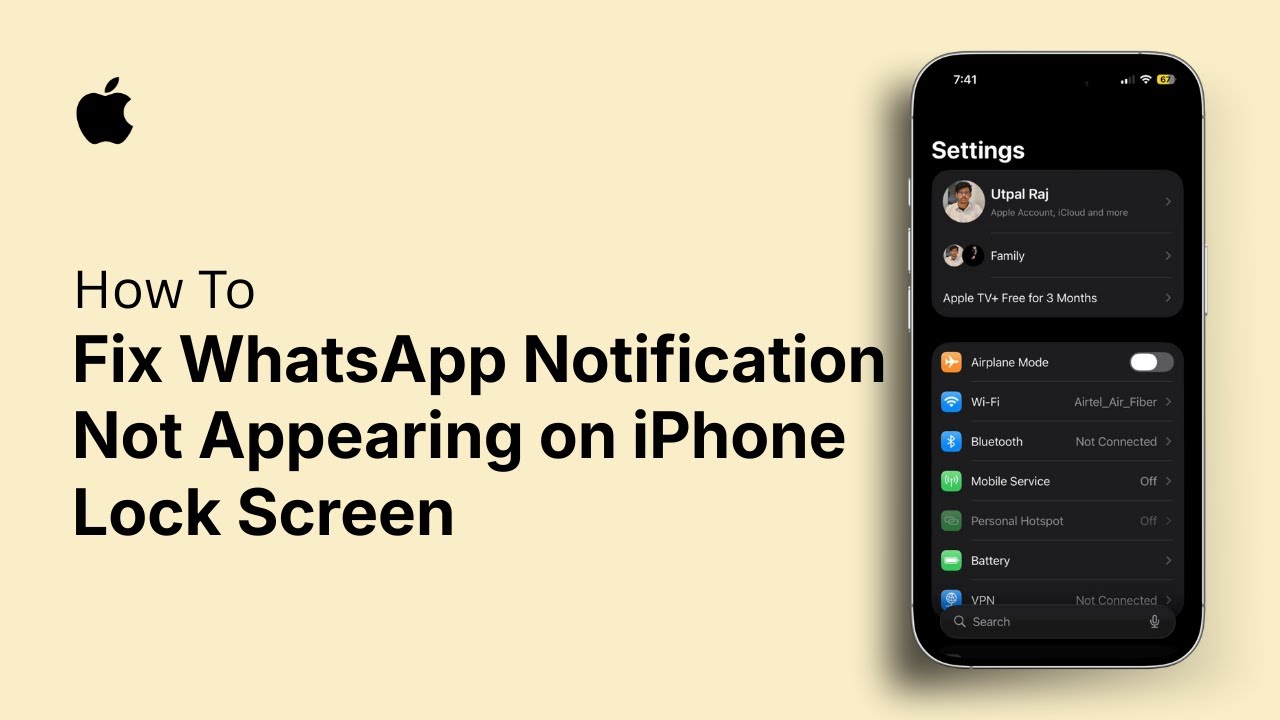 How to Fix WhatsApp Notification Not Appearing on iPhone Lock Screen
