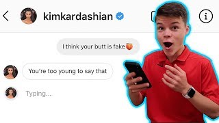 I SENT A DM TO 100 CELEBRITIES ON INSTAGRAM! *IT WORKED*