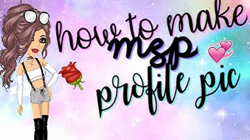 How to make MSP PROFILE PICTURE!