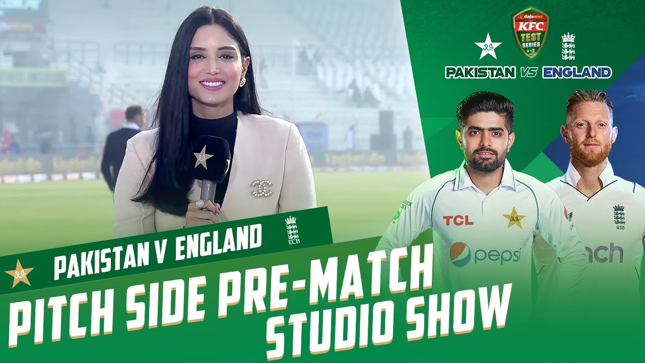 Pakistan vs England Test series 2022 Pitch Side Pre-Match Studio Show Test 2,Day 1 PCB MY2T