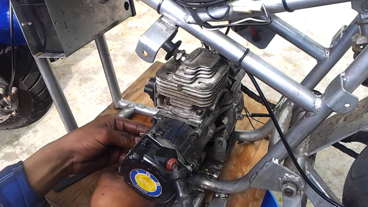 49cc Cat eye pocket bike engine swap - YouTube mini chooper bike wiring diagram 