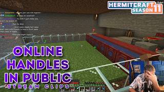 Online Handles In Public | Stream Clips | Hermitcraft Season 11
